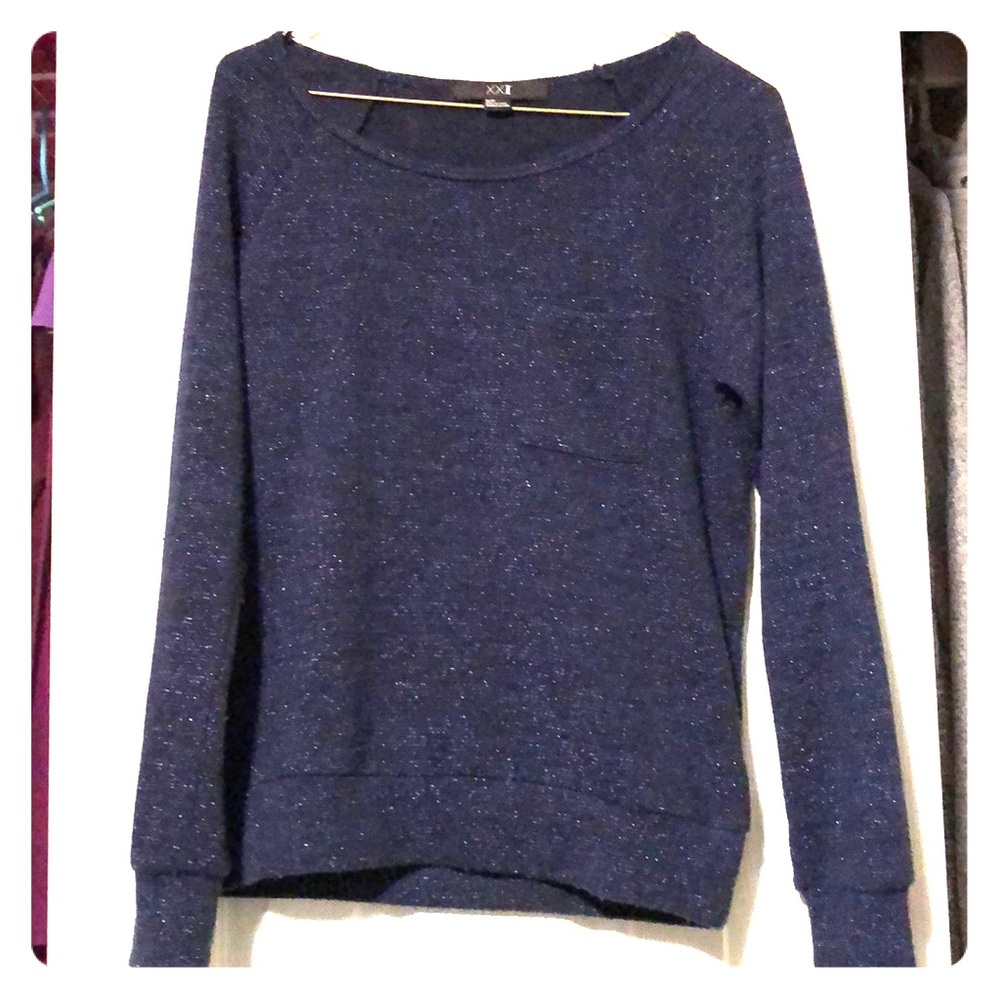 Blue sparkly sweater